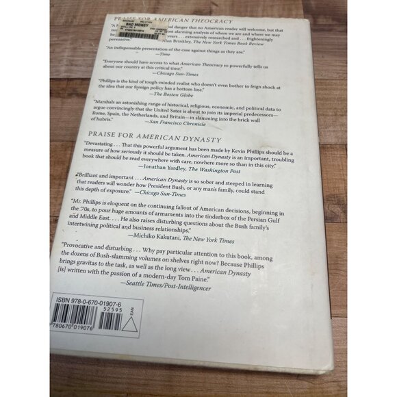 Bad Money By Kevin Phillips Hardcover Book - Picture 2 of 3